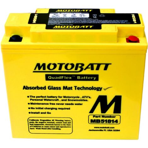 BATTERIA MOTOBATT AGM MB51814 12V 22Ah BQ010 (1/2)