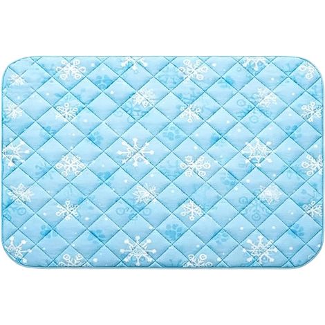 Tapis Rafraîchissant pour Chien 60x40x1cm Couverture Imperméable Antidérapante pour Caisse Coussin D'Été pour Animal  Usage Intérieur Extérieur Voyage Canapé (1/5)