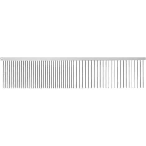 Pettine in metallo a denti medi larghi 19x4,4 cm 19,4x4,4 cm