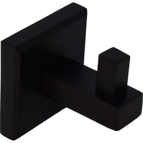 Gancio appendi abito singolo colore nero opaco Capannoli Nook NK109 MM  Nero opaco - fissaggio a viti