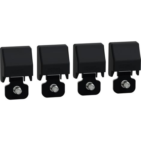 Spacial - kit de 4 pattes de fixation et caches pour coffret S3D (1/2)