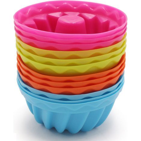 Moule à Pâtisserie 24 Pièces, Caissettes à Muffins Réutilisables - Économique et Écologique, Pour Four et Micro-ondes (1/5)