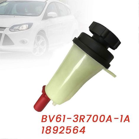 Depósito de expansión del líquido de dirección asistida con tapa BV61-3R700A-1A 1892564 para Ford Focus MK3 2011-20 (1/3)