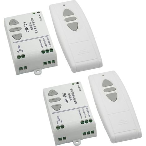 2X -T02 AC 220 V Moteur Interrupteur de Télécommande Sans Interrupteur Commande à Distance Haut Vers Le Bas Arrêt Contrôleur de Moteur Tubulaire Inverse TX Verrouillé (1/5)