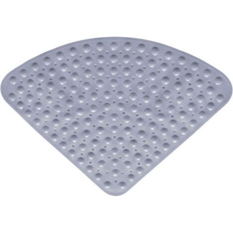 54x54cm, Viertelkreis-Duschmatte aus Gummi, rutschfeste Quadranten-Badematte, antibakterielle Matte mit Saugnäpfen für Dusche oder Badewanne