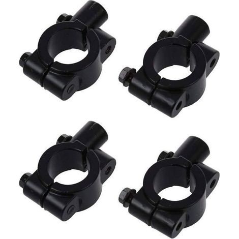 Lot de 4 colliers de serrage pour rétroviseur de guidon, support de rétroviseur de moto 22 mm, support de guidon de moto (1/5)