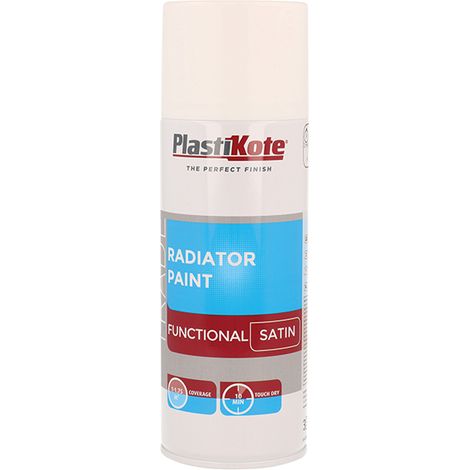 PlastiKote 440.0071017.076 Trade Radiator Spray Paint in Satin White, 400ml