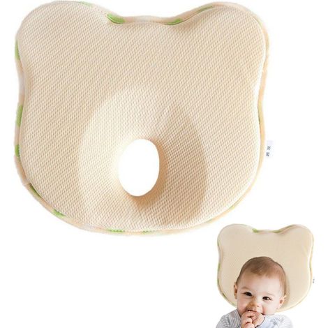 Oreiller pour bébé, mousse à mémoire de forme, soins de la tête du nouveau-né, confort, soins du cou et allaitement (1/4)