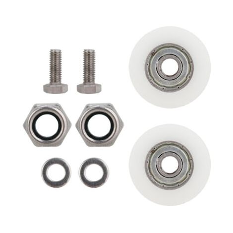 BUNTHAUS Roues de porte de serre de 30 mm de diamètre, robustes et résistantes, anti-oxydation, légères et recyclables. (1/5)