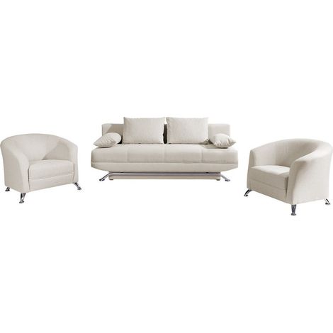 Ensemble de canapés Velum, Aura 01, Disponible, 0, Bois, Stratifié, Tissu