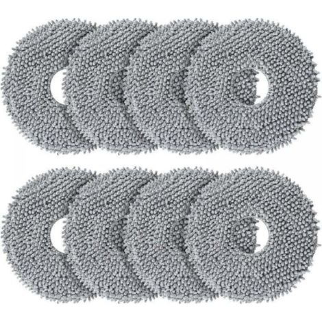 Pack de de 8 lingettes de rechange pour , XU,aspirateur robot et serpillière rotative, produit qualité supérieure, durable et fiable, matériaux sélectionnés, conforme normes - KZQ (1/4)