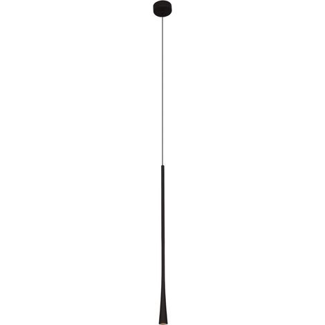 Lámpara colgante industrial minimalista negra de 60 cm, color café, LED 7W P0373 Maxlight (1/2)