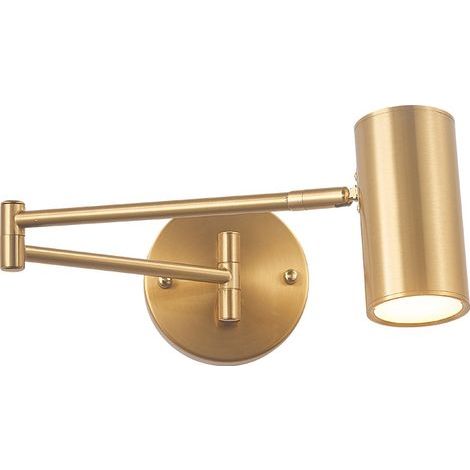 5W (Gold) Warmlicht-Wandleuchte mit klappbarem Schwenkarm, moderne, verstellbare Wandleuchte für Schlafzimmer, Arbeitszimmer und Leseecke (1/5)