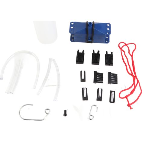 Ortviai Kit de Nettoyage pour Chaîne de Moto – Brosse + Bouteille d’Huile + Tuyaux + Sangle en Silicone – Bleu (1/5)
