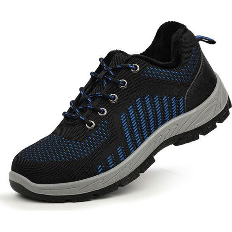 Mens Steel Toe Cap Trainers,Lightweight Non-Slip Safety Shoes,Breathable Cushioning Work Shoes,Anti Slip Puncture Resistant Steel Sole,Shock Absorbing,Water and Oil Repellant Safety Shoe-40