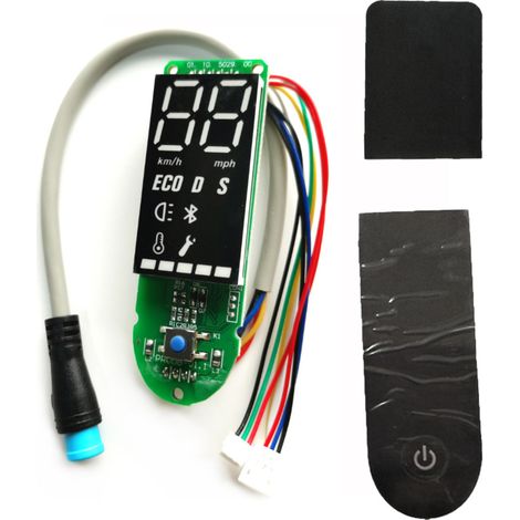 Cache écran LCD tableau de bord avec bouton d’alimentation, adapté trottinette électrique Xiaomi M365 Pro et Pro2, capot de remplacement panneau d’affichage
