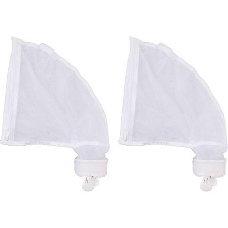 Sacs filtrants à fermeture éclair pour robots de piscine, compatibles avec les sacs de récupération des débris en nylon Polaris 360 et 380, lot de 2. Installation et retrait faciles. (1/5)