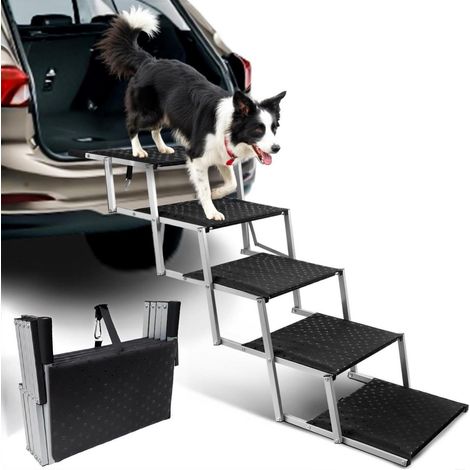 Hundetreppe Auto faltbar 5 Stufen bis 113kg gelenkschonend (1/5)