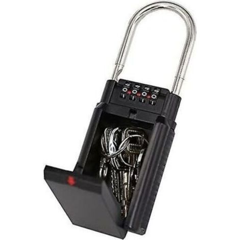 1 PC Key Box, Black Coded Key Box, Combination Storage Safe, Secure Storage for Selected Access Keys (1/5)