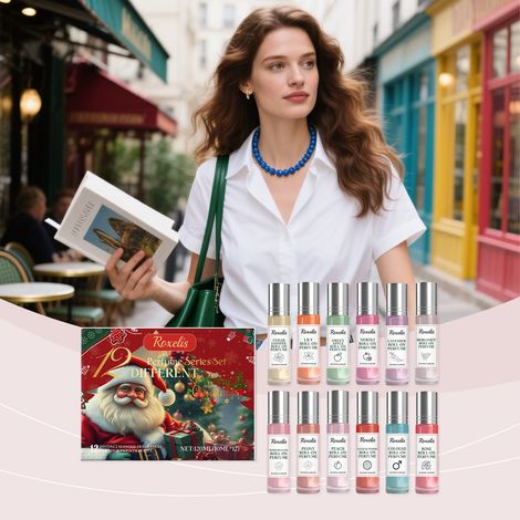 Weihnachts-Countdown-Parfüm-Geschenkset – Sanft, natürlich, frisch, elegant, langanhaltend, exklusives Alltagsduft-Set – 120 ml -- DTEKGAZ (1/5)