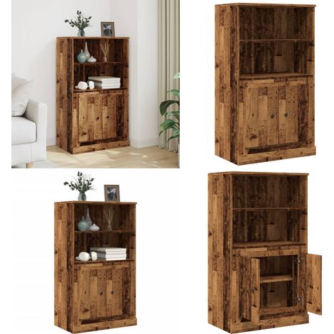 vidaXL Highboard Altholz-Optik 60x35,5x103,5 cm Holzwerkstoff (1/5)