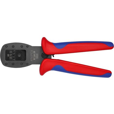 KNIPEX 97 54 25 Pinza per mini-connettori crimpaggio parallelo per connettori della serie Micro-Fit di Molex LLC con manici multicomponente brunita 190 mm