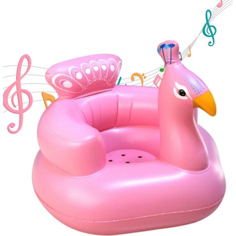 Siège d'école pour bébé, chaise haute, canapé gonflable pour bébé, siège de salle à manger, musique portable, canapé pour enfants (1/5)