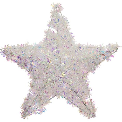 Stella olografica a sospensione h.40cm bianco - Feeric lights & christmas