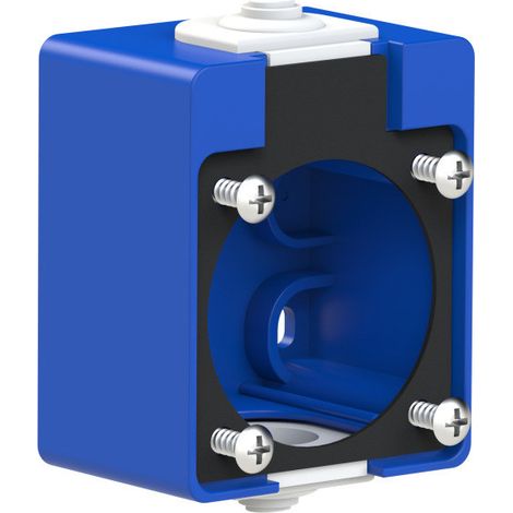 Aufputzdose für Steckdosen P-Nova 1040-0 und 1050-0, blau (1/4)