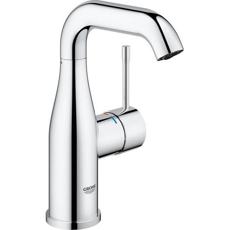 Mitigeur de lavabo monocommande avec zone de rotation réglable – Bec medium haut – GROHE SilkMove – Économie d'eau 6,6 l/min – 23463001