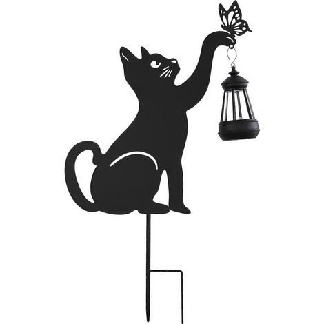 Solarlampe Schwarze Katzen Gartendekoration (1/5)