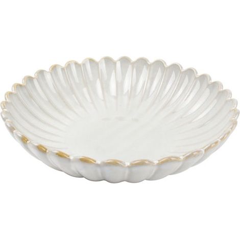 6 Lotus tiefe Teller 22x5cm Nuance Weiß - Fine Dining Living