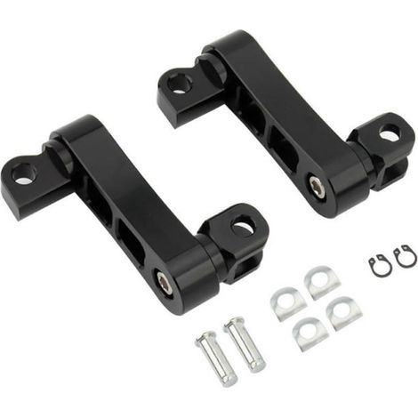 Repose-pieds passager réglables pour moto, adaptés à la conduite sur autoroute, avec support d'extension universel. (1/5)