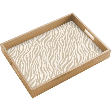 BANDEJA Cebra - Estampado - Beige 40x30 cm