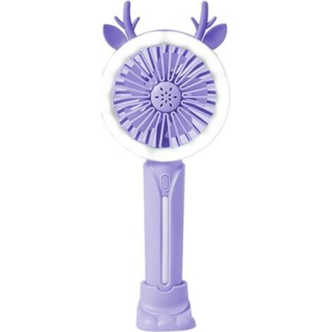 USB Rechargeable Portable Fan - Practical - Suitable for Students and Offices - Small Portable Fan, Purple (1/5)