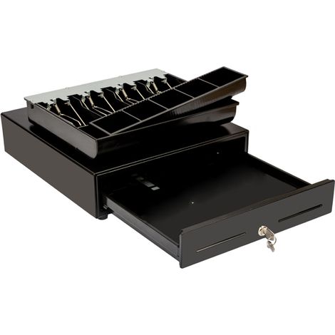 Cassetto portadenaro per registratore di cassa con inserto sostituibile con chiave HD-KR33 (1/5)