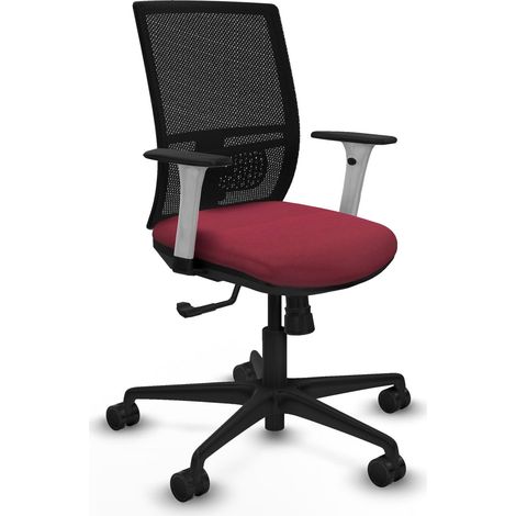 Chaise de bureau piqueras y crespo Yunquera blanc soutien lombaire ajustable (1/2)