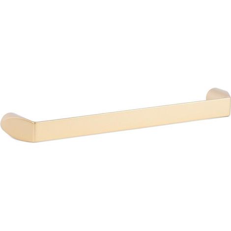 tirador de mueble alan. zamak. para puertas y cajones - giusti acabado oro satinado dist. agujero dist. 128mm. (1/2)