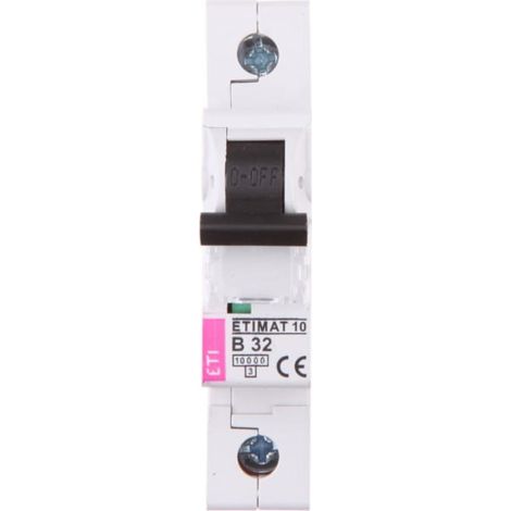 Disjoncteur 1P B 32A 10kA AC ETIMAT10 002121719