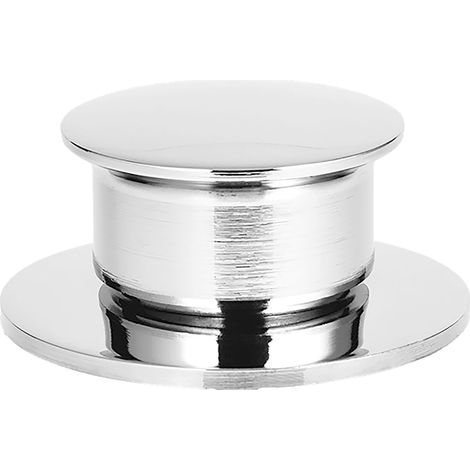Caressi CA505WRCH Zugknopf Nachrüst-Set, Ablauf für Spülen CAPP, ohne Siebkorbüberlaufventil, Chrom, Bohrloch ø16 mm, 3,5"
