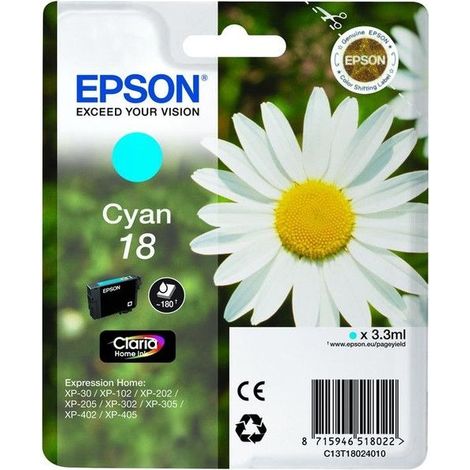 Epson Daisy Singlepack Cyan 18 Claria Home Ink (1/5)