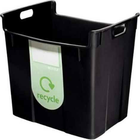 Corbeille à papier en polypropylène - 40 L - 100% recyclable - Noir - Lot de 1 (1/5)