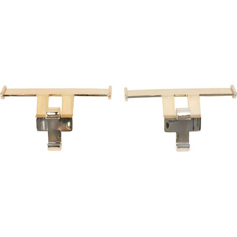 1 Paire de Sabots à Aile Caudale Décor ABS, Ornement Pendaison Électrodoré pour Chaussures (1/5)