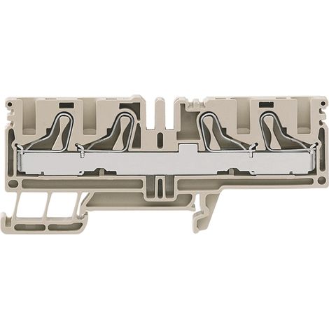 Bloc de jonction de traversée Weidmuller P, Enfichable, Beige foncé ( Prix pour Paquet de 5 )