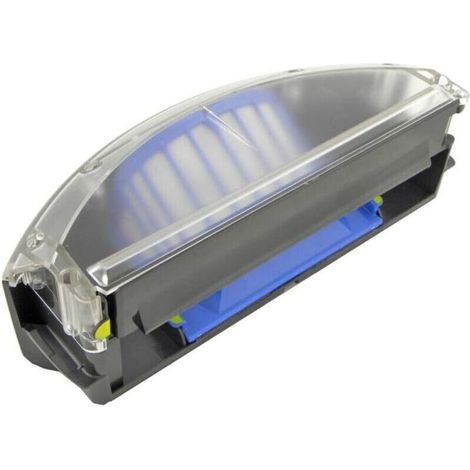 Bac à poussière d'origine AeroVac iRobot 4359682 pour Roomba Série 600 - Poubelle grise avec filtre