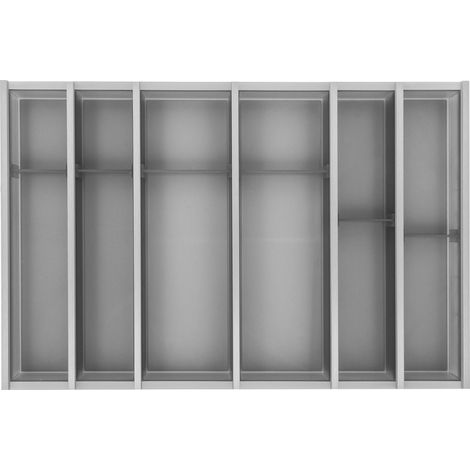 Ninka Besteckkasten für Schubladen Set Cuisio KB 800mm - Besteckorganizer passend zu Merivobox, Kunststoff/Aluminium graphit (1/5)
