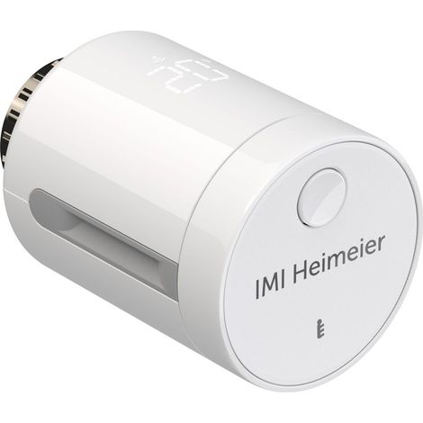 IMI Heimeier Smarter Thermostatkopf neo-K, Hybridtechnologie, Smartphone-Programmierung, M30x1,5, 5-30 Grad C, Weiß RAL 9016