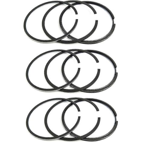 3 jeux de segments de piston D902 (D902EBH, D902E, D902EBX), diamètre 72 mm, pour pelle Kubota KX413 et tracteur BX25. (1/4)