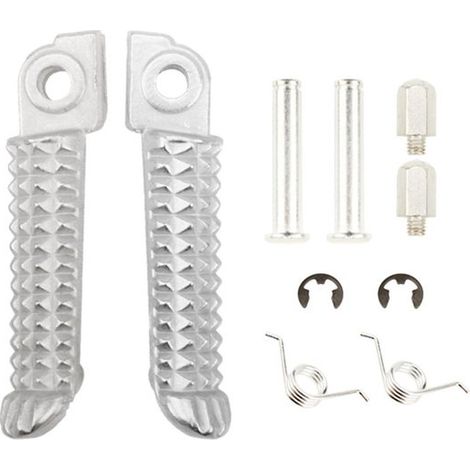 Reposapiés para motociclista, pedales y estriberas adecuados para Yamaha YZF R1 1998-2014, YZF R6 1999-2012 y YZF R6S 2003-2008. (1/5)