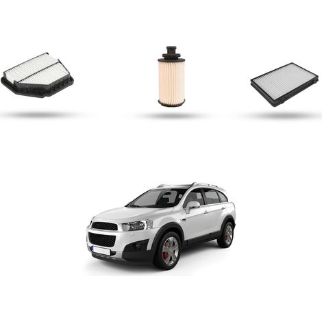 Kit tagliando 3 filtri compatibile con Chevrolet Captiva II 2.0 D 125kw dal 2011 (1/5)